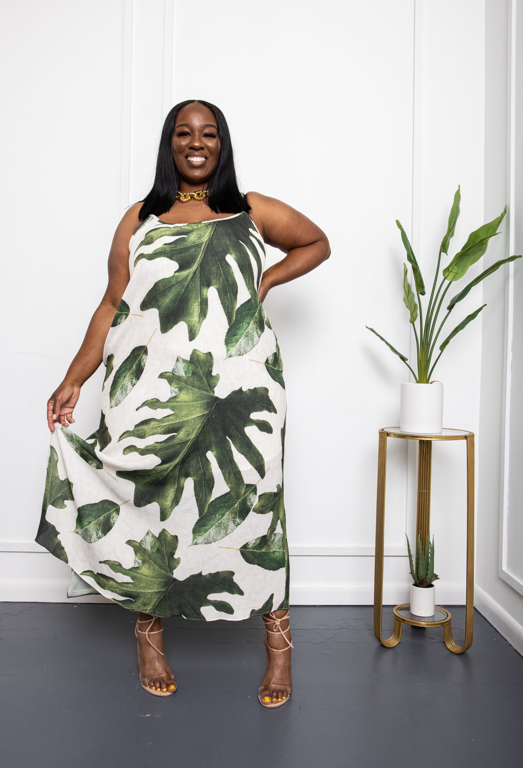 Plus Size Palm Leaf Dress – After 5 Lux ...