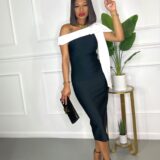 Black Tie Affair Bandage Dress - Image 3